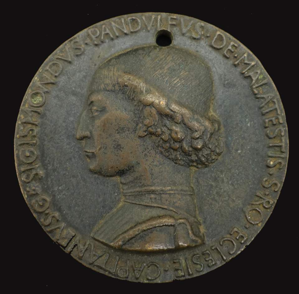 Medaille Sigismondo Malatesta Italienischer Söldnerführer 1417 - 1468 Rimini