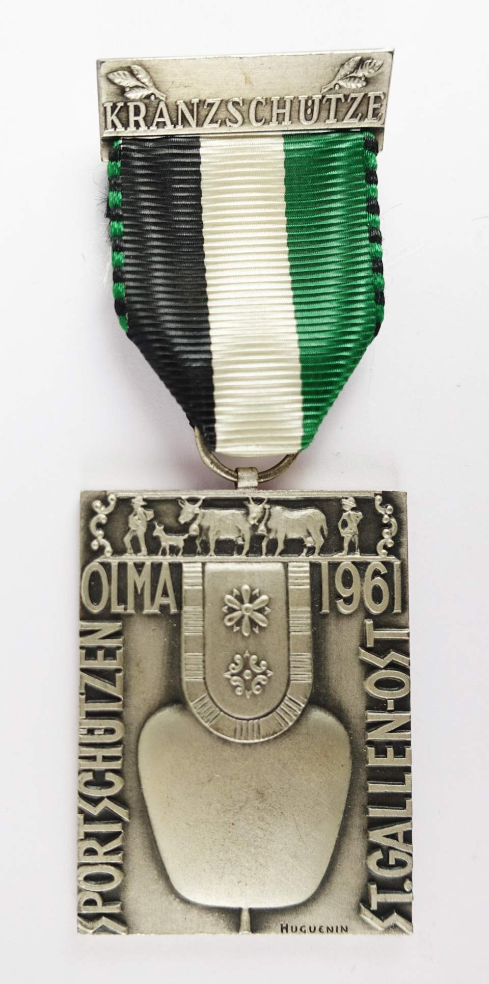 Schützenmedaille Olmaschiessen Kranzschütze 1961