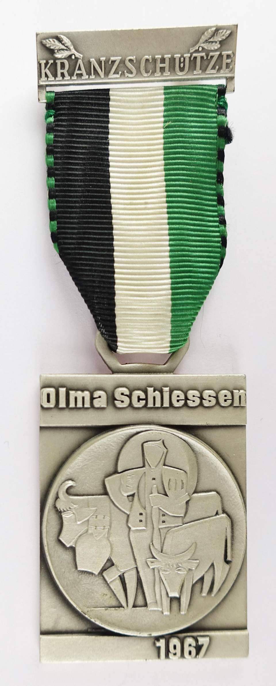 Schützenmedaille Olmaschiessen Kranzschütze 1967