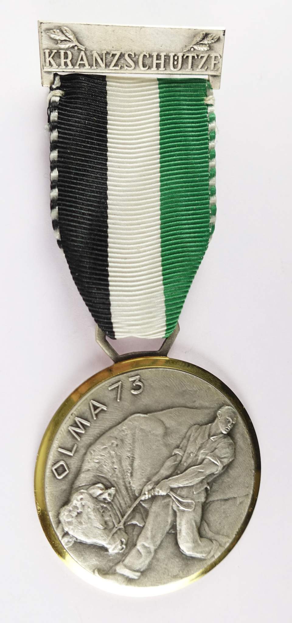 Schützenmedaille Olmaschiessen Kranzschütze 1973