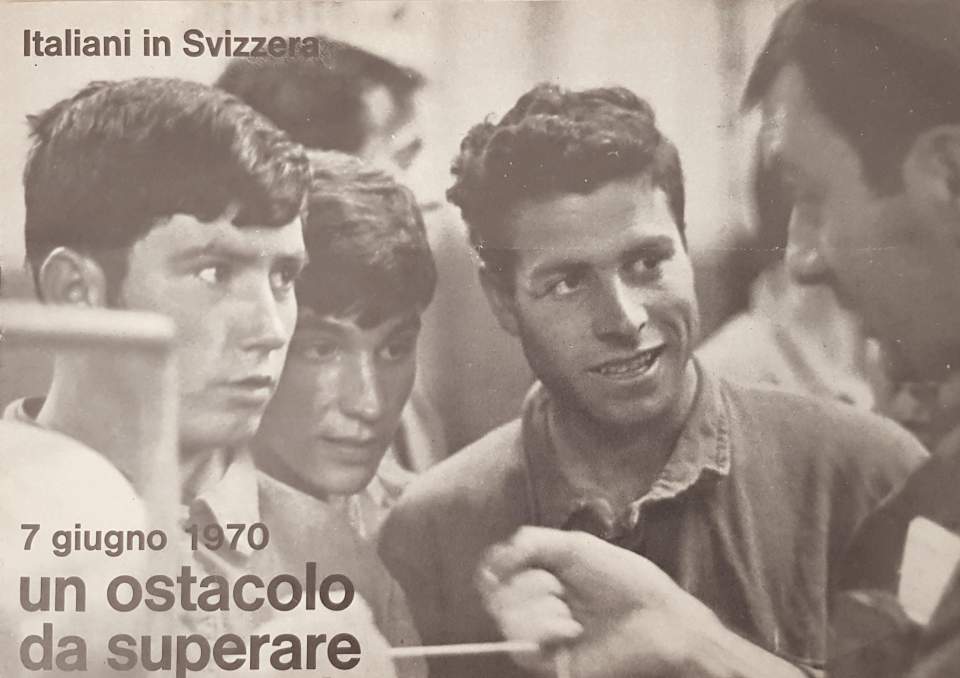 Informationsbroschüre Italiani in Svizzera gegen die Schwarzenbach-Initiative 1970