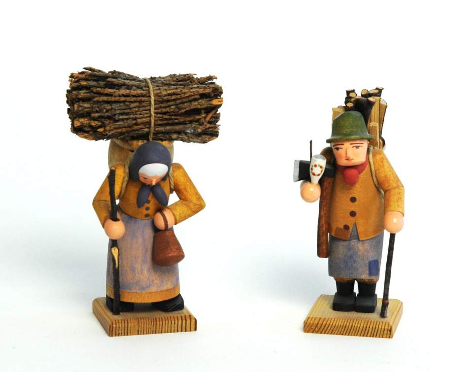 Miniatur-Figuren, Waldleute, Holzsammler