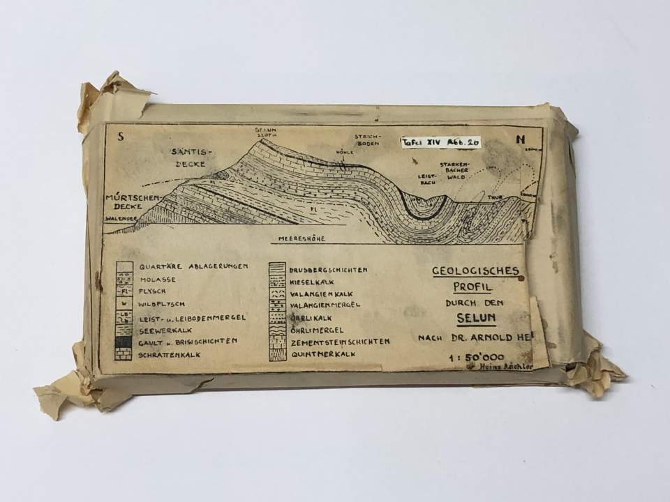 Ansicht geologisches Profil Selun