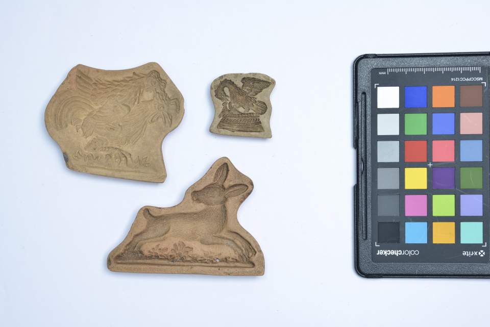 Gebäckmodel mit Tiermotiven aus der Sammlung der Konditorei Burkart in St.Gallen, Bibermodel