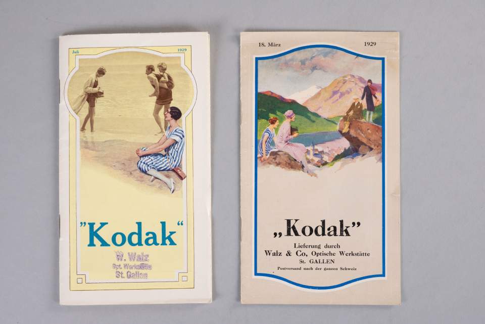 2 Kodak - Werbebroschüren von Foto Walz in St.Gallen