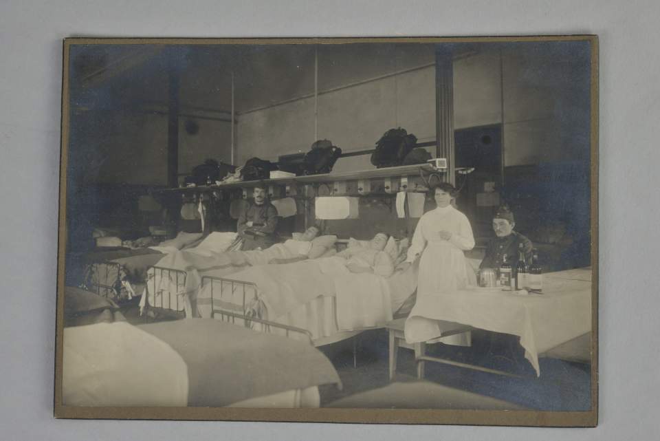 Fotografie, Ansicht Lazarett