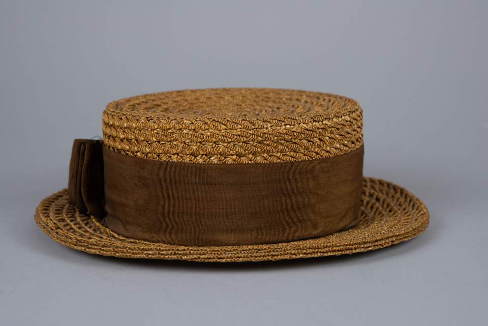 Strohhut von Malermeister Gottlieb Mader aus St.Gallen, Canotier