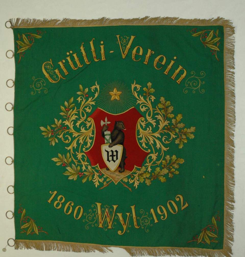 Fahne des Grütli - Vereins in Wil