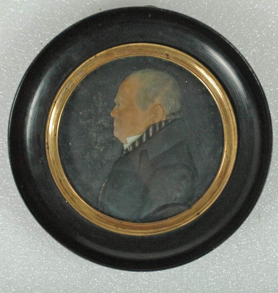 Wachsbild, Abraham Brunner, Hemberger Gemeindeammänner