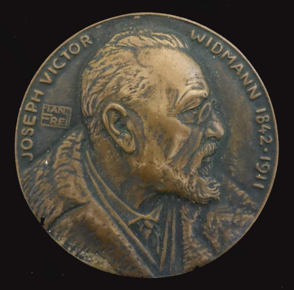 Medaille Dichter Josef Viktor Widmann 1842 - 1911, Bern