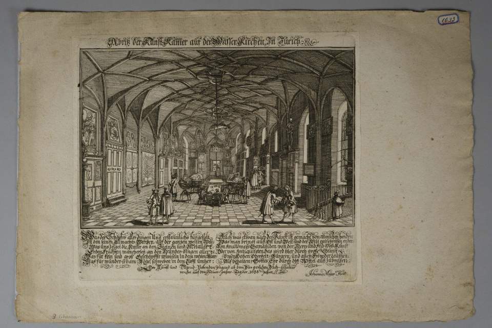 Blick in die Kunstkammer der Bürgerbibliothek in Zürich
