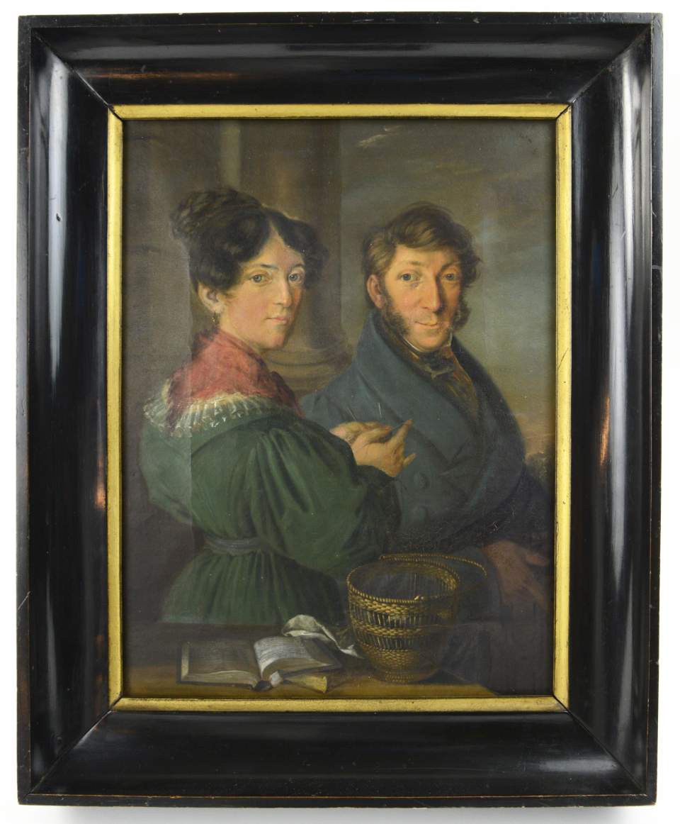 Ratsschreiber Heinrich Appenzeller und seine Frau Sabine Dorothea Heini, geb. 1802, Bildnis