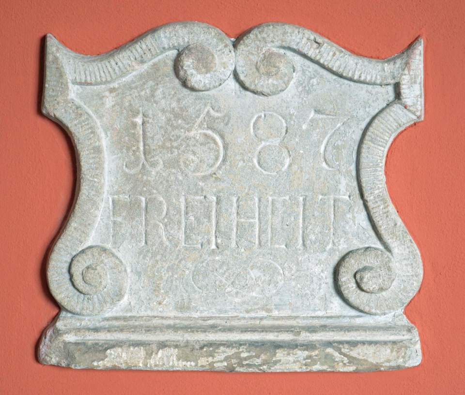 Freiheitsstein Kugelgasse 15-17, St. Gallen (Original), 1587