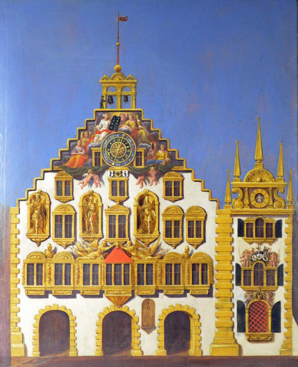 Das alte Rathaus von St.Gallen, nach 1711