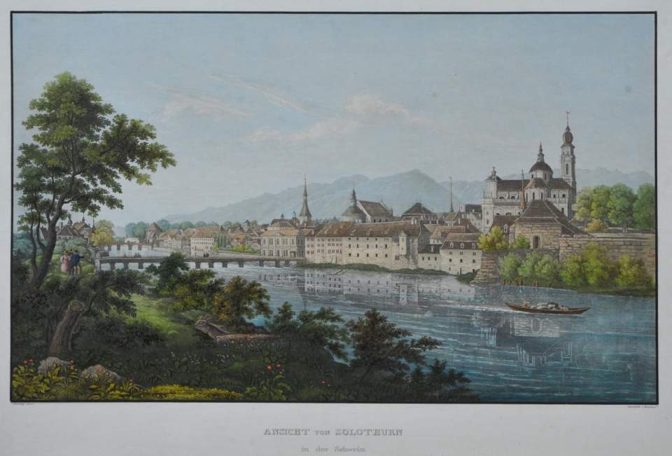 Ansicht der Stadt Solothurn