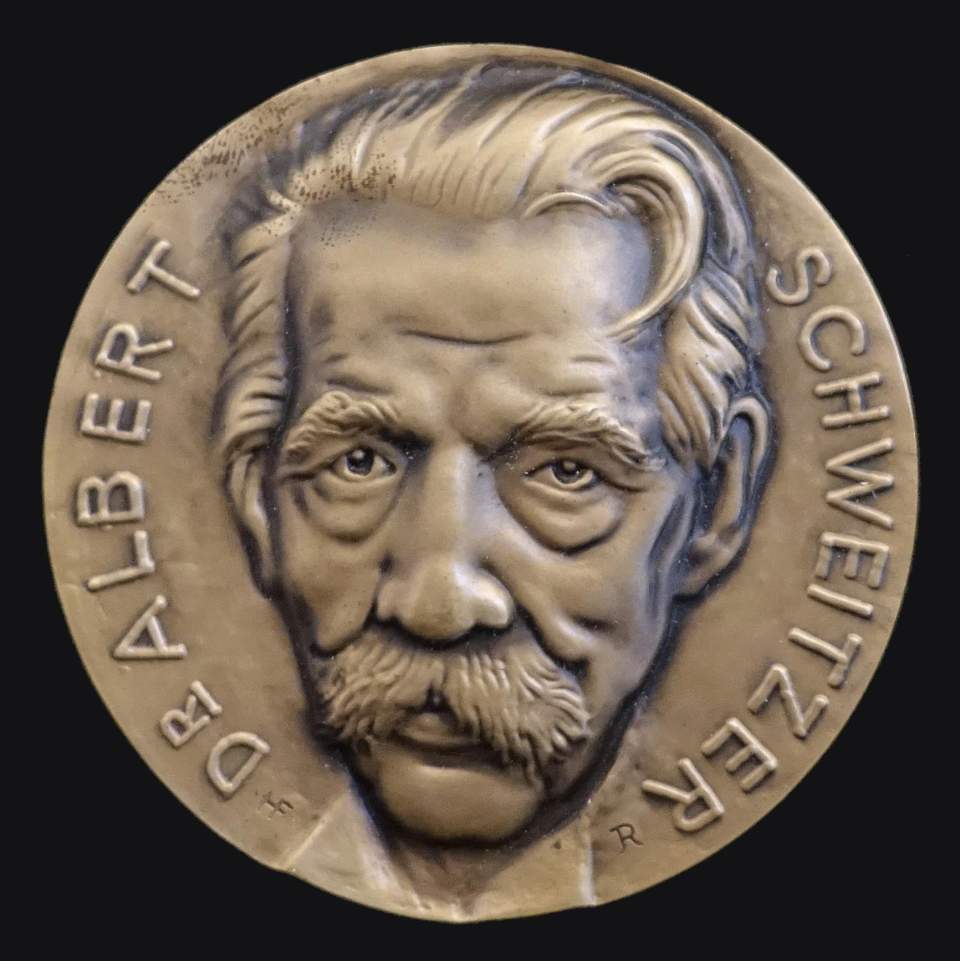 Medaille Albert Schweizer, Urwald - Doktor, Friedens - Nobelpreis